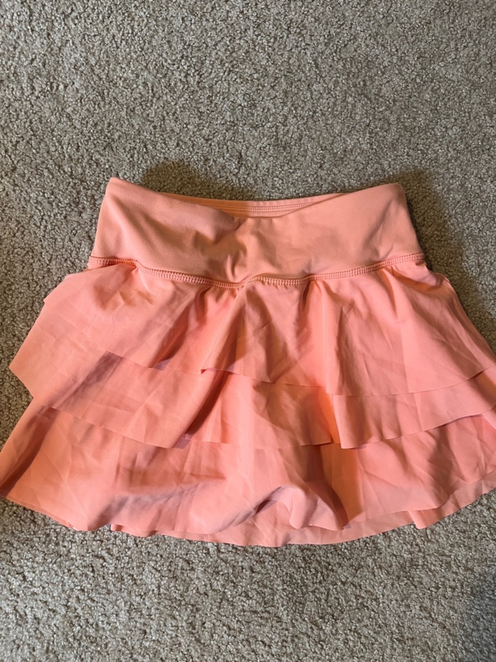 JoyLab Peach Ruffle Skater Skirt